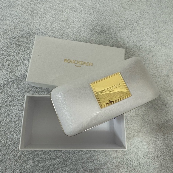 NIB AUTHENTIC Boucheron Gold Aviator Sunglasses - Picture 7 of 10